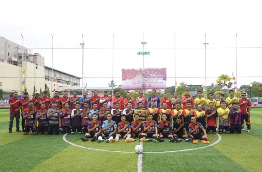  Hari Bakti Pemasyarakatan ke-59, Kemenkumham Kalsel Eksebisi Mini Soccer Bersama Stakeholder