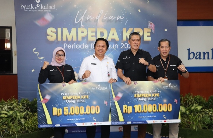  Hadiah Miliaran Rupiah, Bank Kalsel Gelar Undian Simpeda KPE Periode IX 2023