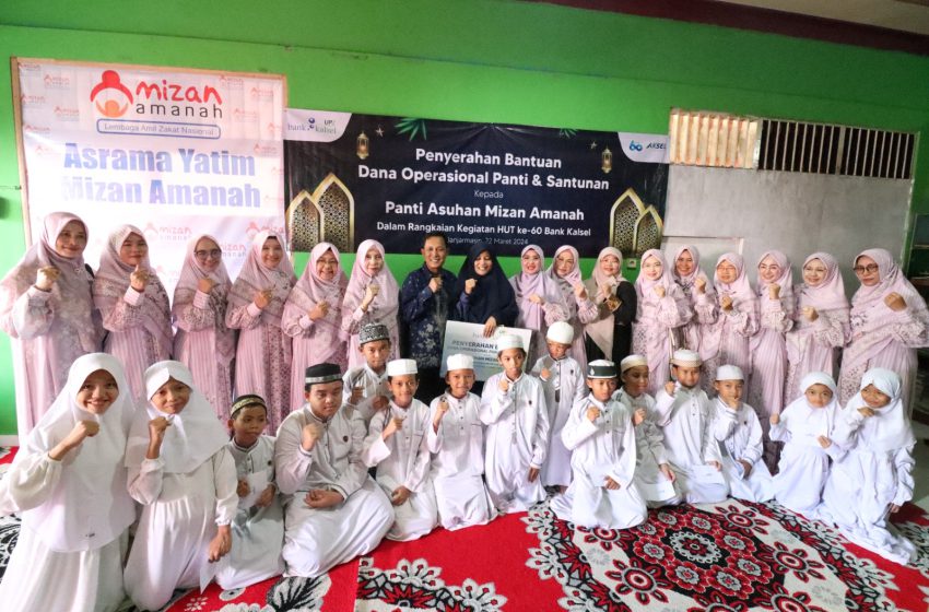  Berbagi Berkah Ramadan, Isteri Pegawai Bank Kalsel Salurkan Santunan Ke Panti Asuhan