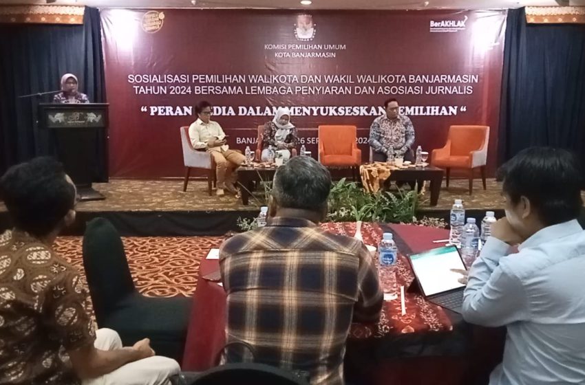  Sukseskan Pilkada 2024, KPU Banjarmasin Kalaborasi dengan Media